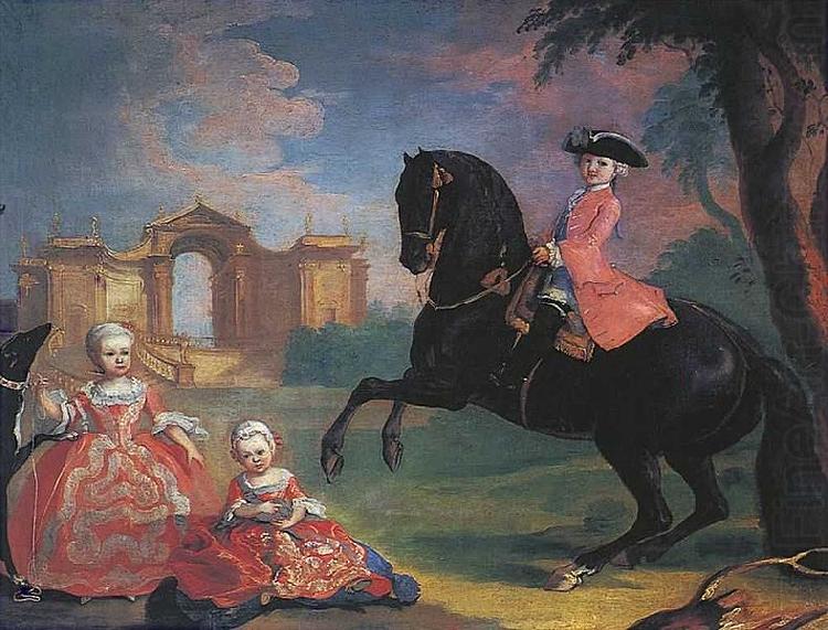 Georg Caspar Prenner The children of Count Vorontsov china oil painting image